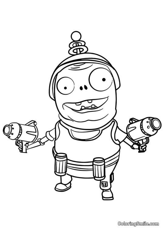 Diavolo di Plants vs. Zombies Diavolo di Plants vs. Zombies - Pagina da Colorare