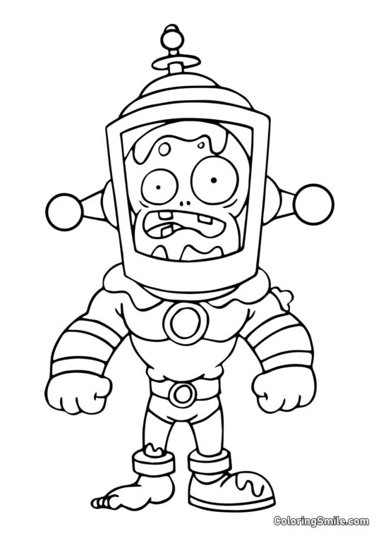 Zombie Cervello Tossico Zombie Cervello Tossico - Pagina da Colorare