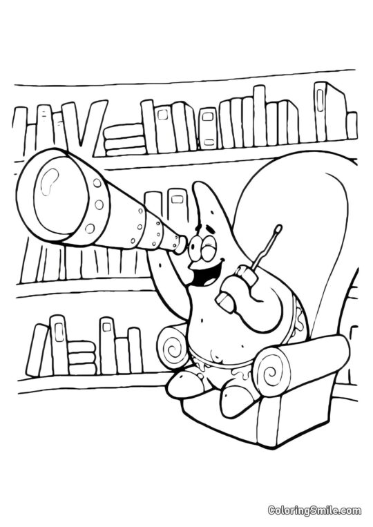 Patrick e SpongeBob con le reti - Pagina da Colorare