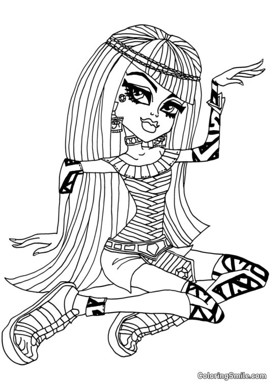 Monster High Cleo de Nile - Pagina da Colorare