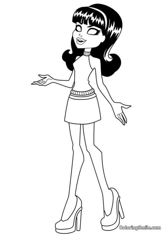 Scarah Screams - Pagina da Colorare