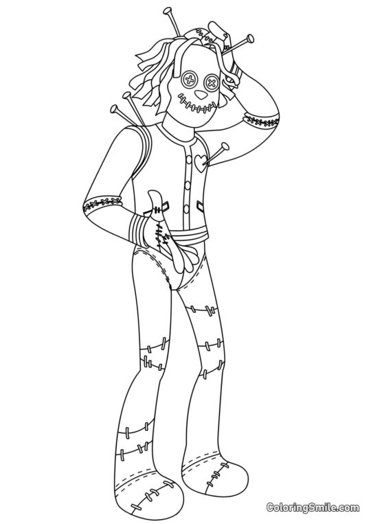 Hoodude Voodoo - Pagina da Colorare