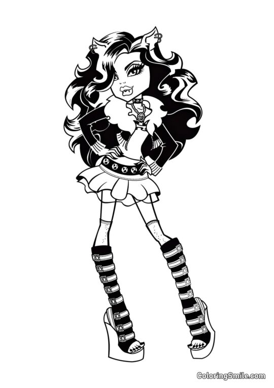 Robecca Steam da Monster High - Pagina da Colorare