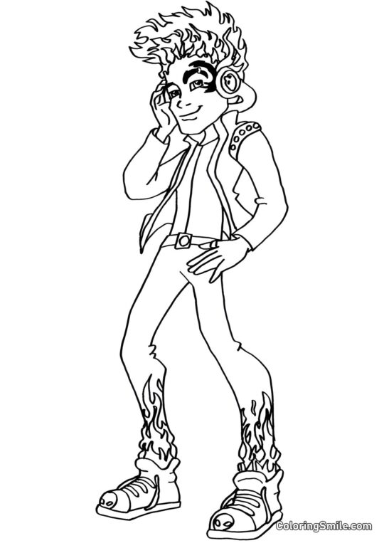 Monster High Holt Hyde - Pagina da Colorare