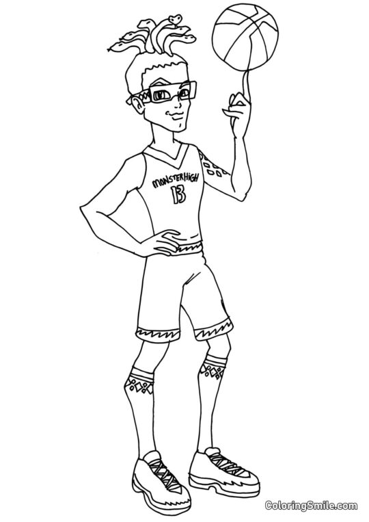 Deuce Gorgon – Figlio di Medusa Gorgon - Pagina da Colorare