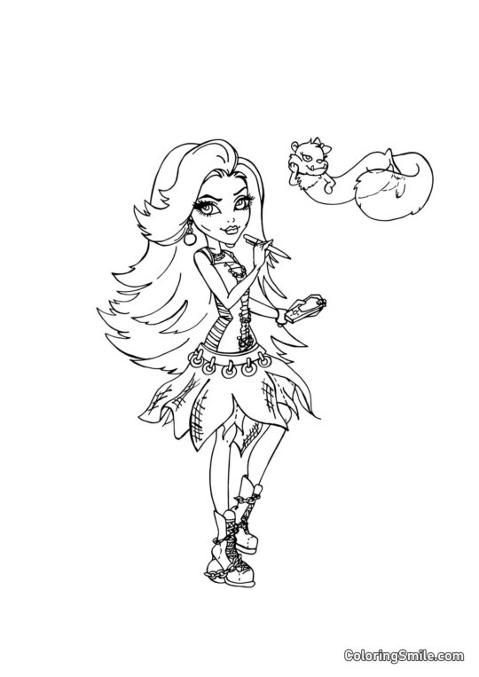 Spectra Vondergeist – Figlia dei Fantasmi - Pagina da Colorare