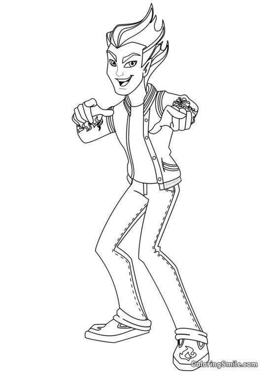 Heath Burns - Pagina da Colorare