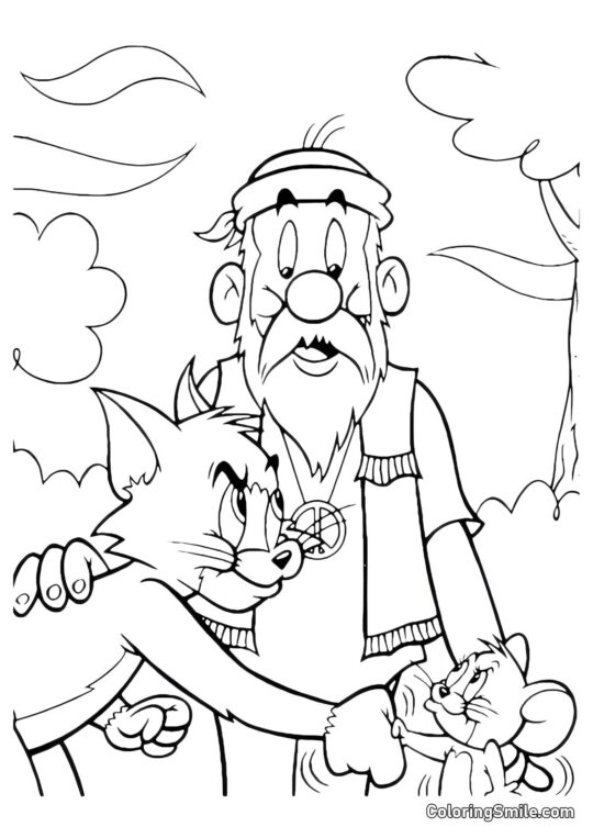 Tom e Jerry Fanno Pace Tom e Jerry Fanno Pace - Pagina da Colorare