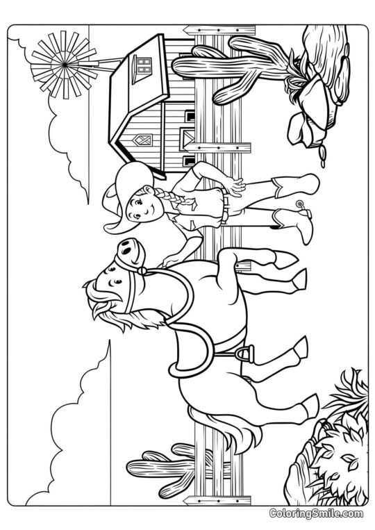 Far West - Pagina da Colorare