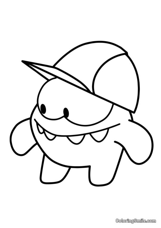 Om Nom Costruttore Om Nom Costruttore - Pagina da Colorare