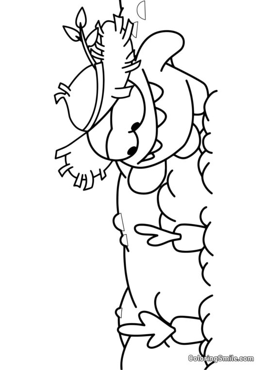 Om Nom Contadino Om Nom Contadino - Pagina da Colorare