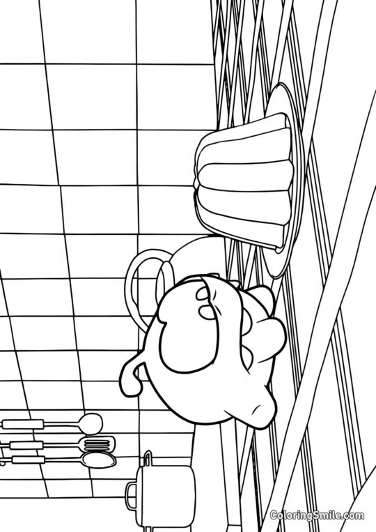 Om Nom e Gelatina Om Nom e Gelatina - Pagina da Colorare