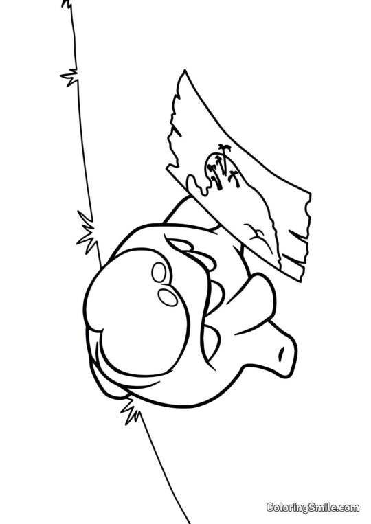 Om Nom e la Mappa del Tesoro Om Nom e la Mappa del Tesoro - Pagina da Colorare