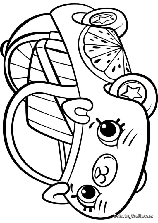 Shopkins Auto Dolly - Pagina da Colorare