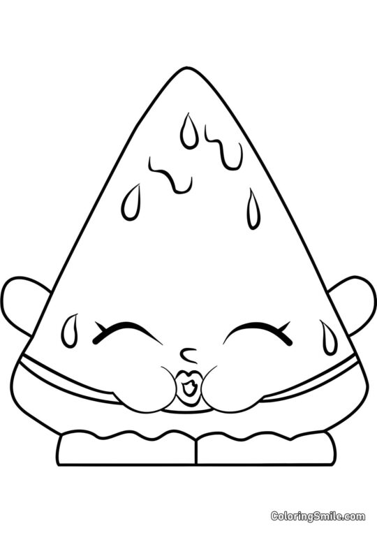 Shopkins Melonie Pips - Pagina da Colorare