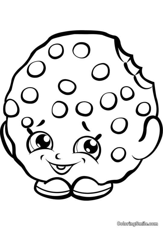 Shopkins Biscotto - Pagina da Colorare