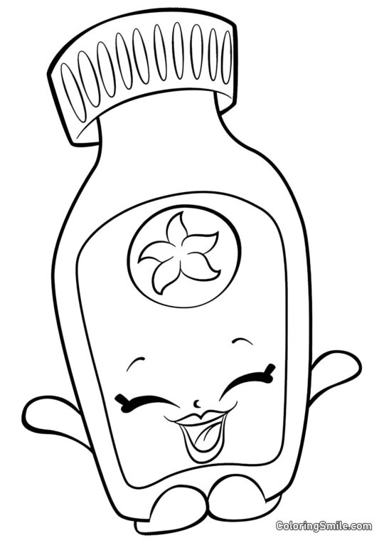 Shopkins Vaniglia Vicky - Pagina da Colorare