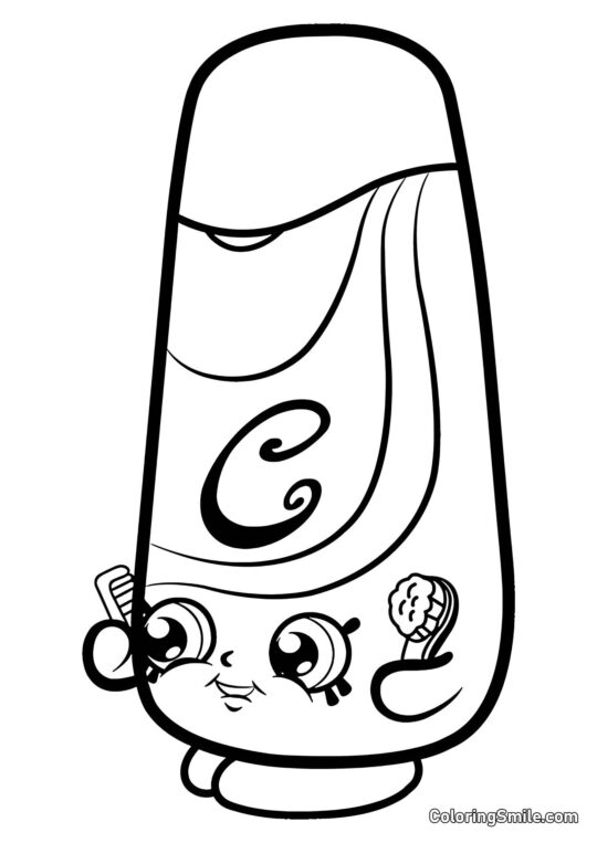 Shopkins Gelato Setoso - Pagina da Colorare