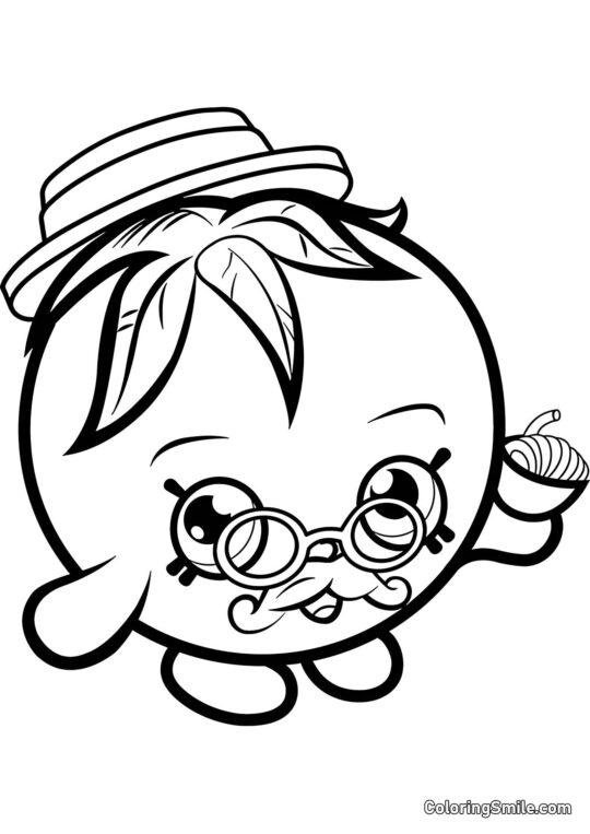 Shopkins Papà Pomodoro - Pagina da Colorare