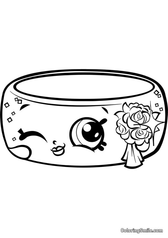 Shopkins Andy Bendy - Pagina da Colorare