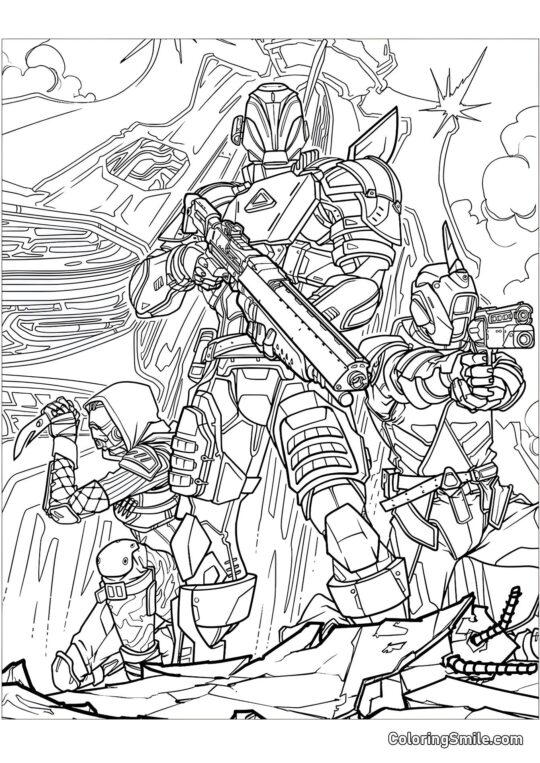 Fortnite Eroi Fortnite Eroi - Pagina da Colorare