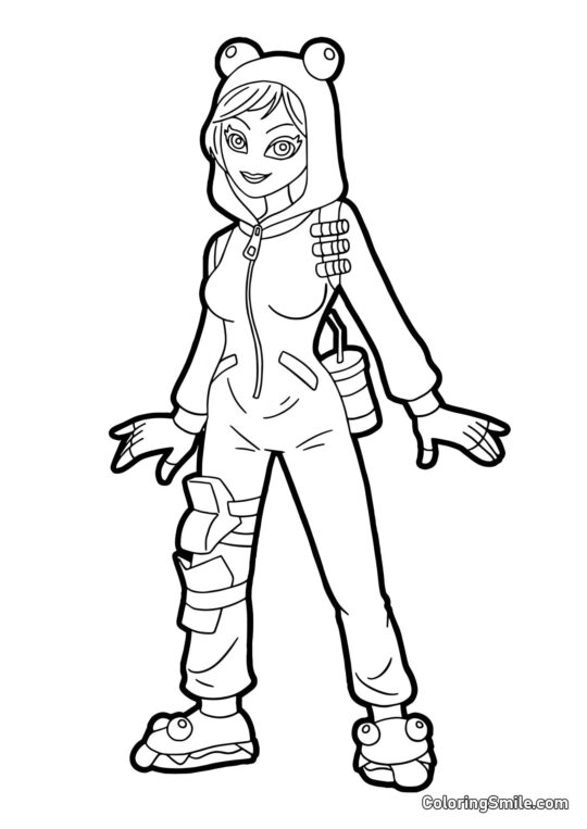 Fortnite Chow Notturno Fortnite Chow Notturno - Pagina da Colorare