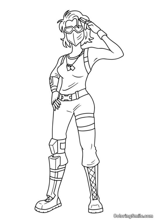Fortnite Viper Fortnite Viper - Pagina da Colorare