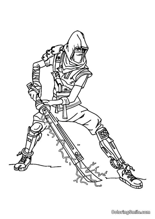 Fortnite Shuriken Stealth Fortnite Shuriken Stealth - Pagina da Colorare