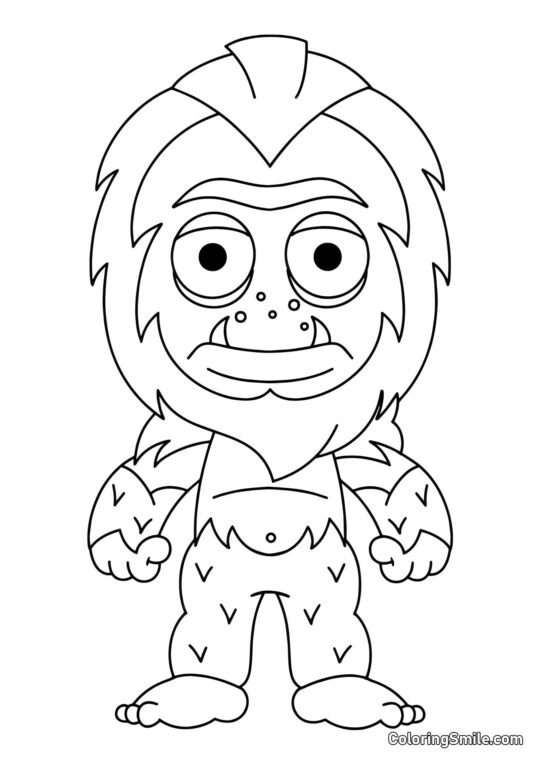 Fortnite Chibi Yeti Fortnite Chibi Yeti - Pagina da Colorare