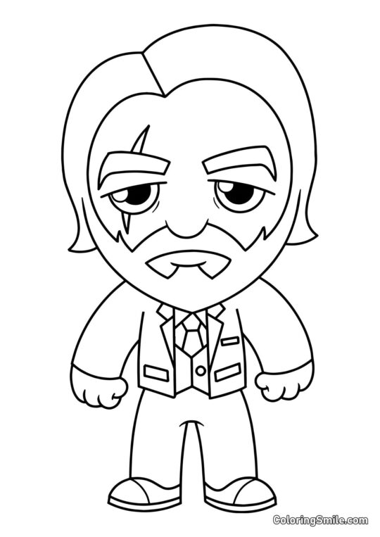 Fortnite Chibi Mietitore dell’Anima Fortnite Chibi Mietitore dell’Anima - Pagina da Colorare