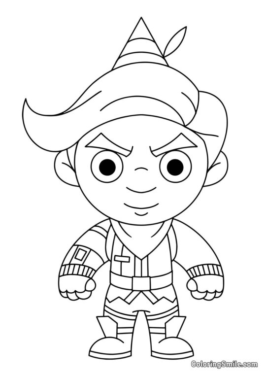 Fortnite Chibi Codename Elfo Fortnite Chibi Codename Elfo - Pagina da Colorare