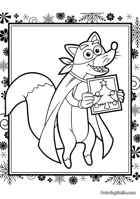 Scoiattolo e Capodanno Scoiattolo e Capodanno - Pagina da Colorare