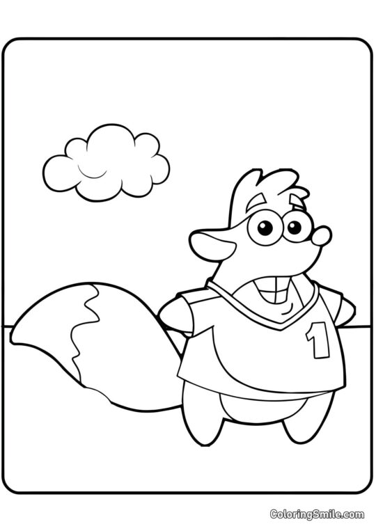 Scoiattolo Tico Scoiattolo Tico - Pagina da Colorare