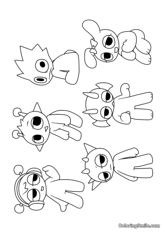 Sprunki Bambini Sprunki Bambini - Pagina da Colorare