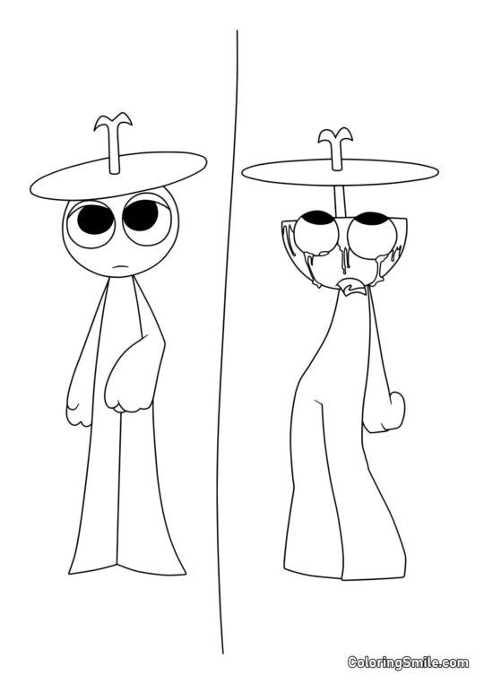 Sprunk Klyukr Normale e Horror Sprunk Klyukr Normale e Horror - Pagina da Colorare