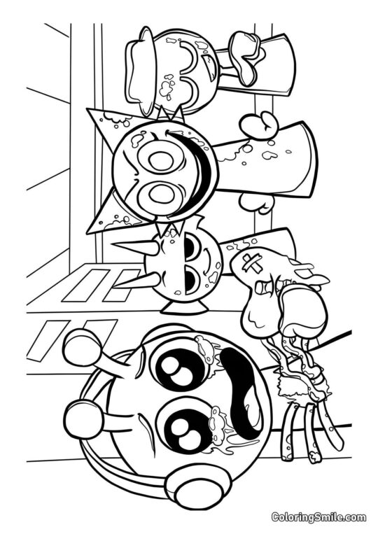 Sprunki in Modalità Horror Sprunki in Modalità Horror - Pagina da Colorare