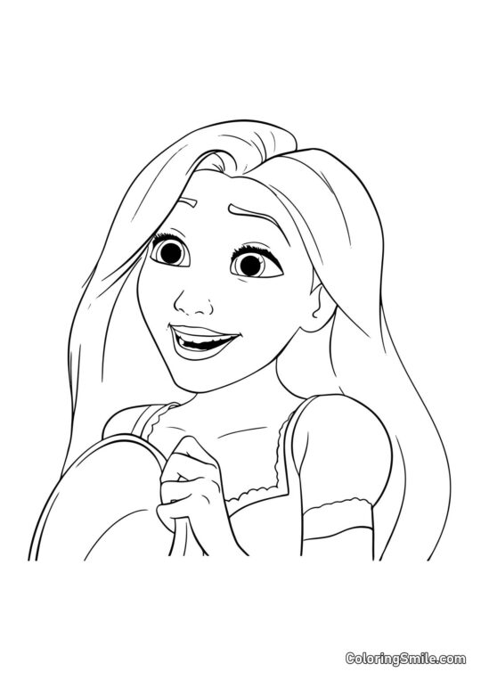 Rapunzel apprende grandi notizie Rapunzel apprende grandi notizie - Pagina da Colorare