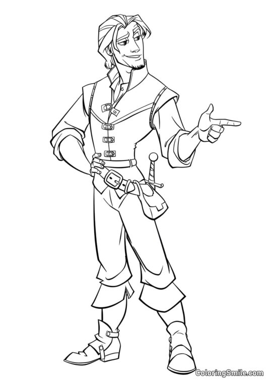 Flynn dal film Rapunzel Flynn dal film Rapunzel - Pagina da Colorare