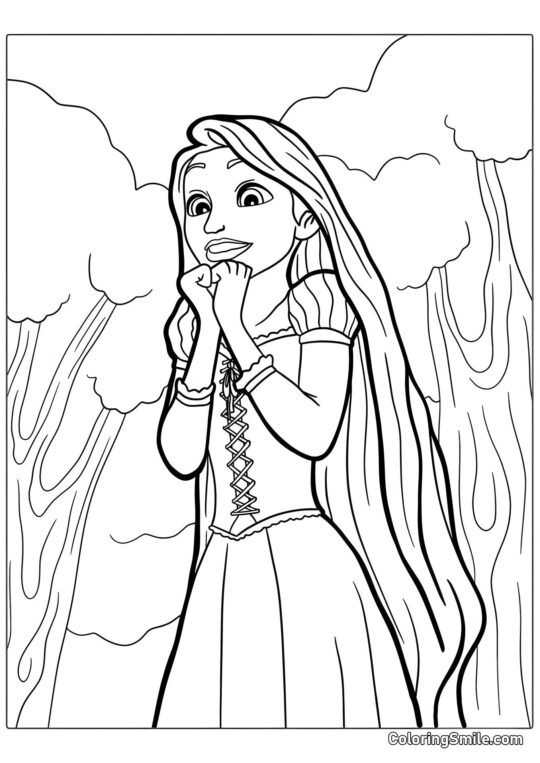 Rapunzel per bambini Rapunzel per bambini - Pagina da Colorare