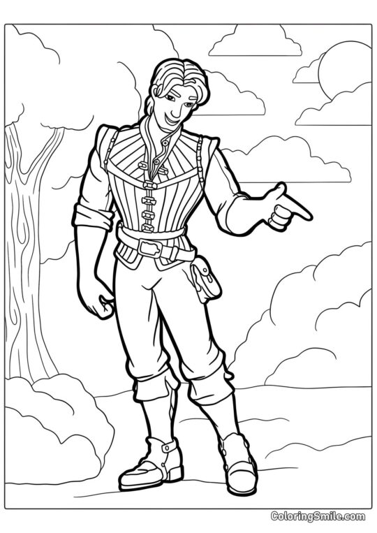 Eugene di Rapunzel Eugene di Rapunzel - Pagina da Colorare