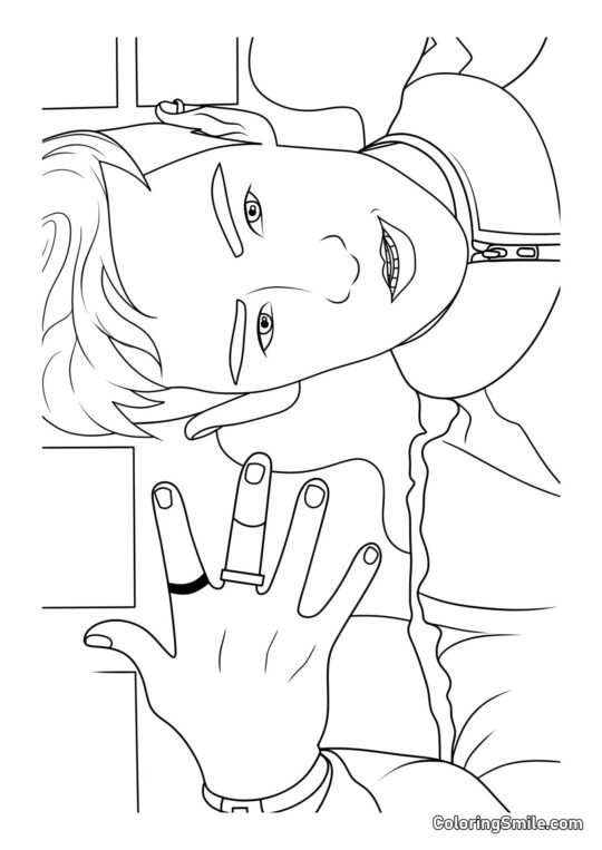 Thanos di Squid Game 2 - Pagina da Colorare