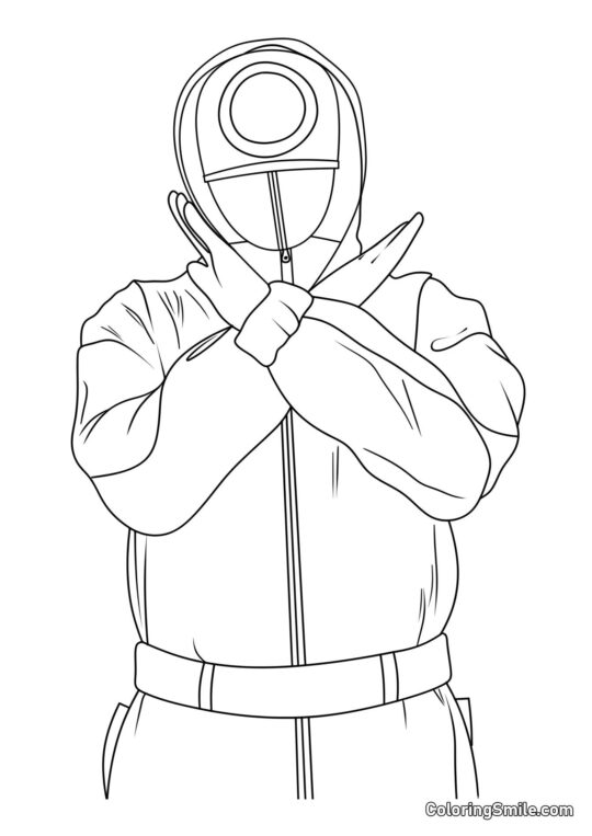 Guardia di Squid Game 2 - Pagina da Colorare