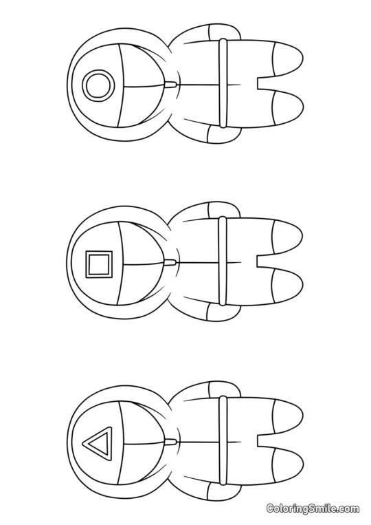 Sicurezza di Squid Game - Pagina da Colorare