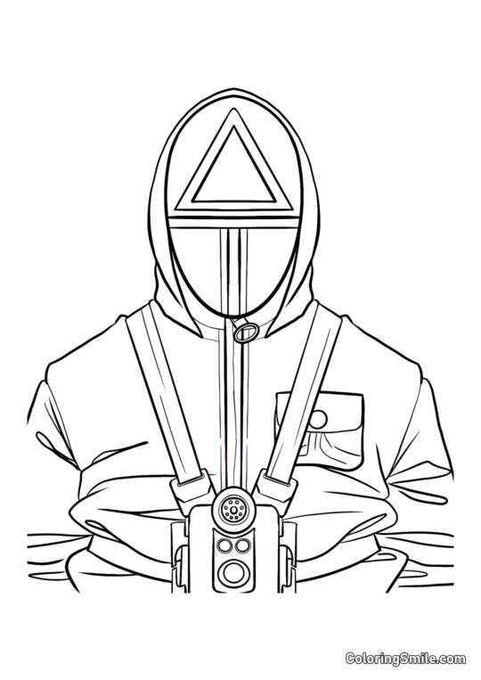 Soldato Squid Game 2 - Pagina da Colorare