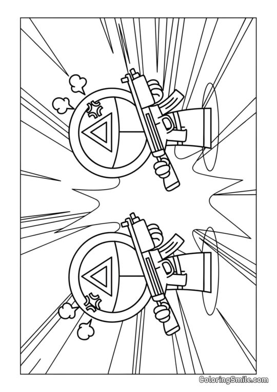 Sprunk in stile Squid Game - Pagina da Colorare