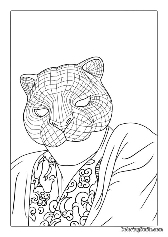 Spettatore di Squid Game - Pagina da Colorare