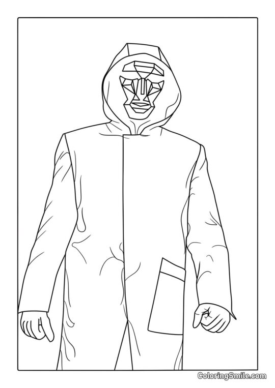 Capo di Squid Game - Pagina da Colorare