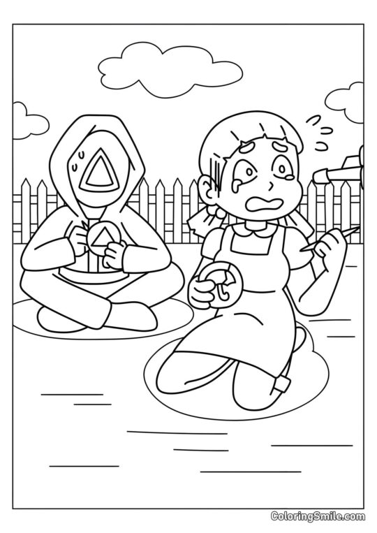 Secondo Squid Game - Pagina da Colorare