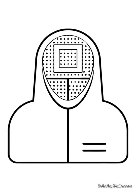 Manager di Squid Game - Pagina da Colorare