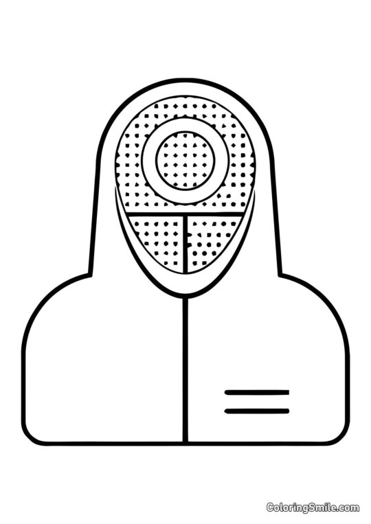 Lavoratore di Squid Game - Pagina da Colorare